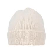 Drumohr Vit Beanie Mössa för Män Beige, Herr