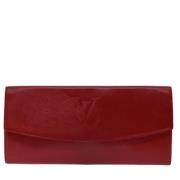 Louis Vuitton Vintage Pre-owned Laeder kuvertvskor Red, Dam