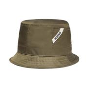 Jacquemus Ovalie Khaki Nylon Hat Green, Dam