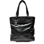 Chanel Vintage Pre-owned Canvas chanel-vskor Black, Dam