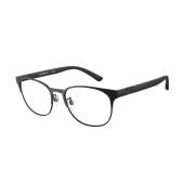 Emporio Armani Svart Ram Stiliga Glasögon Black, Unisex