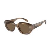 Emporio Armani Brun Ram Mörkbrun Lins Solglasögon Brown, Unisex