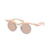 Prada Stiliga solglasögon i ljusbrun Pink, Unisex