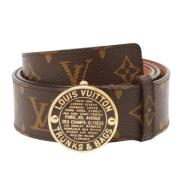 Louis Vuitton Vintage Pre-owned Laeder skrp Brown, Herr