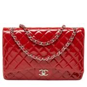 Chanel Vintage Pre-owned Laeder chanel-vskor Red, Dam