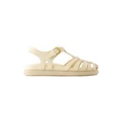 Marni Laeder sandaler Beige, Dam