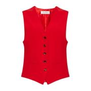 Max Mara Vest Zuai Red, Dam