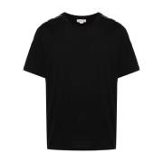 Alexander McQueen Svart Logo Trim T-shirt Black, Herr