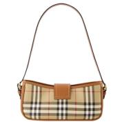 Burberry Laeder axelremsvskor Brown, Dam