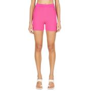 Jacquemus Räfflade Stickade Shorts Pink, Dam