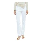 Jacquemus Garment-Dyed Denim Jeans White, Dam