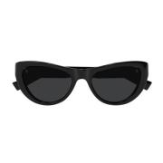 Saint Laurent Moderna Cat-Eye Solglasögon New Wave-stil Black, Dam