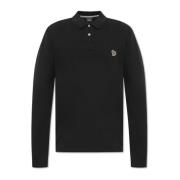 PS By Paul Smith Långärmad polo Black, Herr