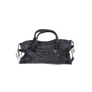 Balenciaga Vintage Pre-owned Laeder handvskor Black, Dam