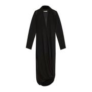 MM6 Maison Margiela Klänning med draperad kjol Black, Dam