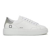D.a.t.e. Vita Sneakers med Silverdetaljer White, Dam