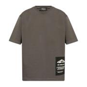 Dsquared2 T-shirt med logopatch Gray, Herr