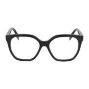 Fendi Fyrkantig båge glasögon Black, Unisex