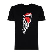 Les Hommes Klassisk rund hals T-shirt Black, Herr