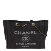 Chanel Vintage Pre-owned Raffia chanel-vskor Black, Dam