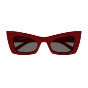 Saint Laurent Röda Cat-Eye Solglasögon Klassisk Modell Red, Dam