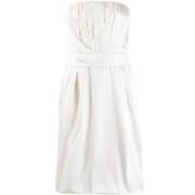 Dolce & Gabbana Pre-owned Pre-owned Polyester klnningar White, Dam