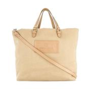 Armani Pre-owned Pre-owned Canvas handvskor Beige, Dam