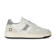 D.a.t.e. Vit Glitter Court 2.0 Sneaker White, Dam