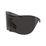 Balenciaga Wraparound solglasögon i svart Black, Unisex
