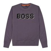 Hugo Boss Herr Medium Lila Sweatshirt Purple, Herr
