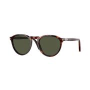 Persol Klassiska Havana Gröna Solglasögon Brown, Unisex