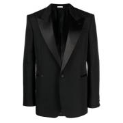 Alexander McQueen Klassisk Enkelknäppt Blazer Black, Herr