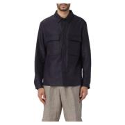 Ermenegildo Zegna Overshirt Oasi Blue, Herr