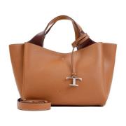 Tod's Kenia Bordeaux Bauletto Handväska Brown, Dam