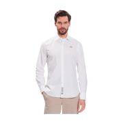 La Martina Broderad Bomullsskjorta Slim Fit White, Herr