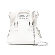 Maison Margiela Vit Läder Babyväska Classique White, Dam