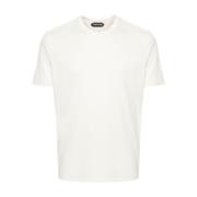 Tom Ford Vita Lyocell-Bomull T-shirts White, Herr