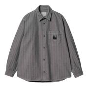 Carhartt Wip Klassisk Bomullsskjorta för Vardagsbruk Gray, Herr
