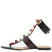 Fendi Vintage Pre-owned Laeder sandaler Multicolor, Dam