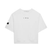 IRO Vit Sweatshirt med Broderat Logotyp White, Dam