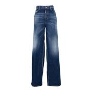 Dsquared2 Blå Jeans Dammode Ss24 Blue, Dam