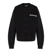 Dsquared2 Sweatshirt med vintageeffekt Black, Dam