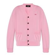 Dsquared2 Knappad Cardigan Pink, Dam