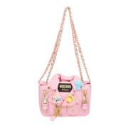 Moschino Pre-Owned Pre-owned Laeder axelremsvskor Pink, Dam