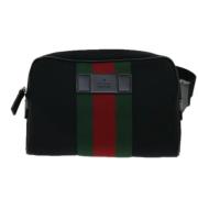 Gucci Vintage Pre-owned Canvas gucci-vskor Black, Dam