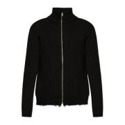 MM6 Maison Margiela Cardigan med en 'vintage' effekt Black, Herr