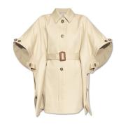 Max Mara Poncho Agape Beige, Dam