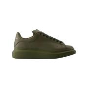 Alexander McQueen Laeder sneakers Green, Dam