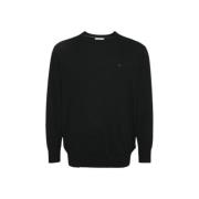 Calvin Klein Premium Ull Crewneck Sweatshirt Black, Herr