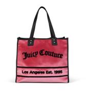 Juicy Couture Elegant Shoppingväska i Candy Pink/Black Multicolor, Dam